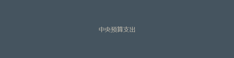 中央预算支出