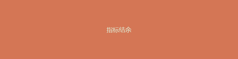 指标结余