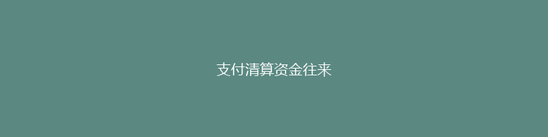 支付清算资金往来