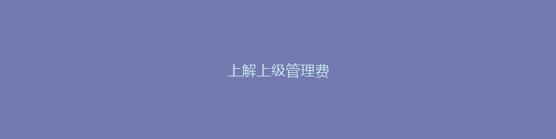 上解上级管理费